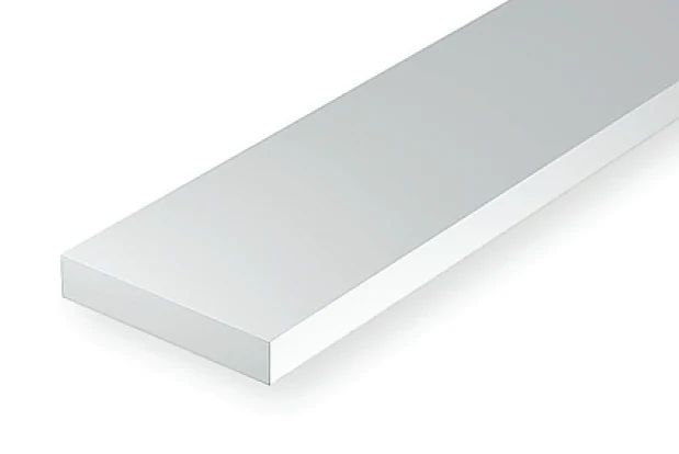 Evergreen  #125 - .020" X .100" OPAQUE WHITE POLYSTYRENE STRIP - Image 2