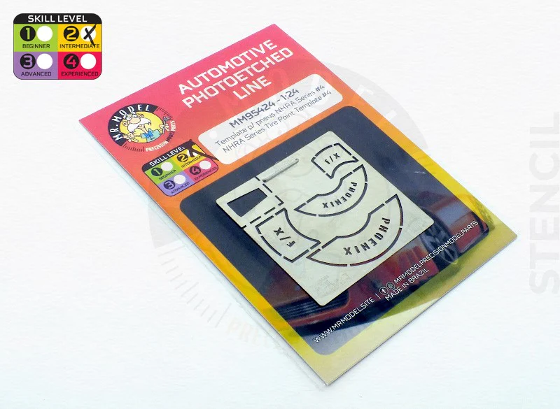Mr. Model MM95424 - Tire Paint Template NHRA Series #4 Phoenix F/X - Image 5