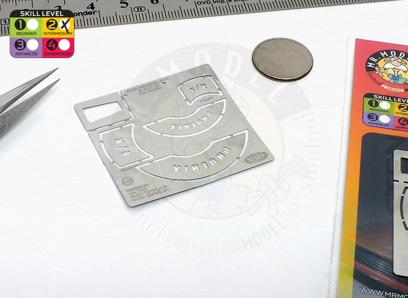 Mr. Model MM95424 - Tire Paint Template NHRA Series #4 Phoenix F/X - Image 6